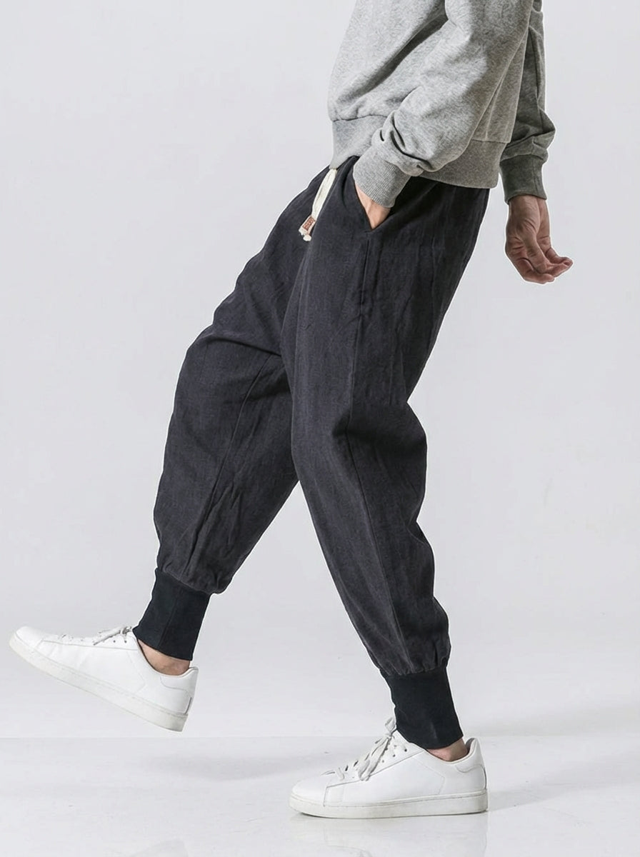 ErgonAura | Linen Harem Pants