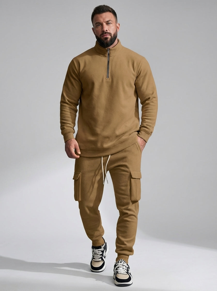 ErgonUtility | Quarter Zip Cargo Tracksuit