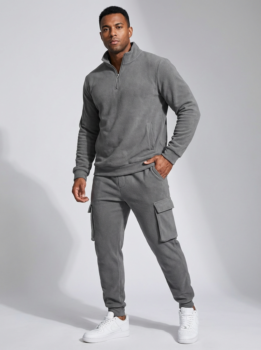 ErgonUtility | Quarter Zip Cargo Tracksuit