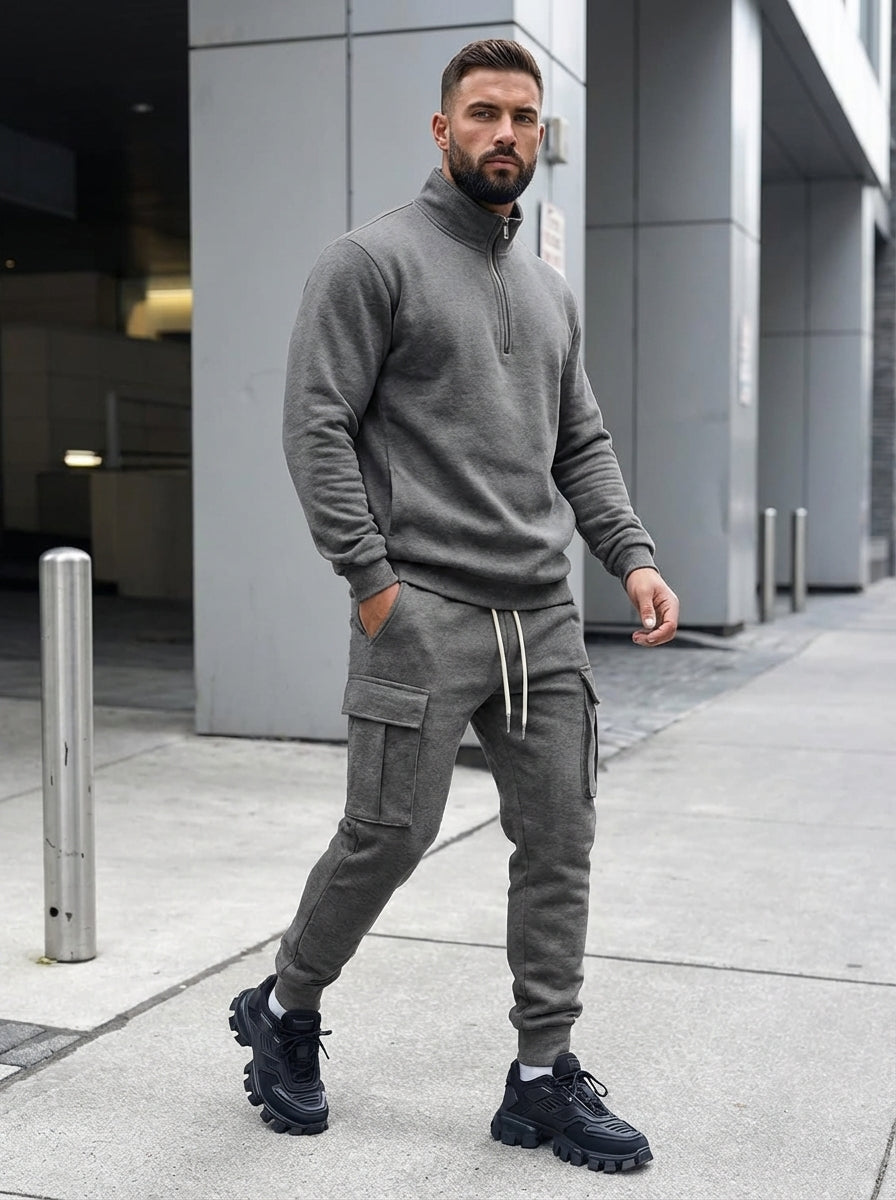 ErgonUtility | Quarter Zip Cargo Tracksuit