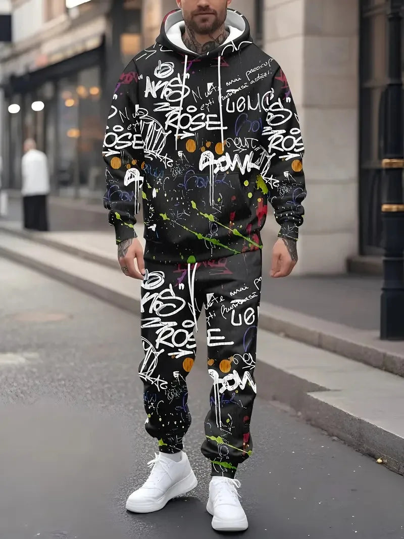 ErgonSignature | 3D Graffiti Hoodie Set