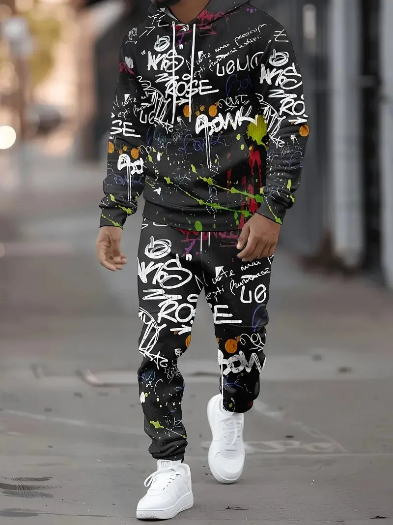 ErgonSignature | 3D Graffiti Hoodie Set