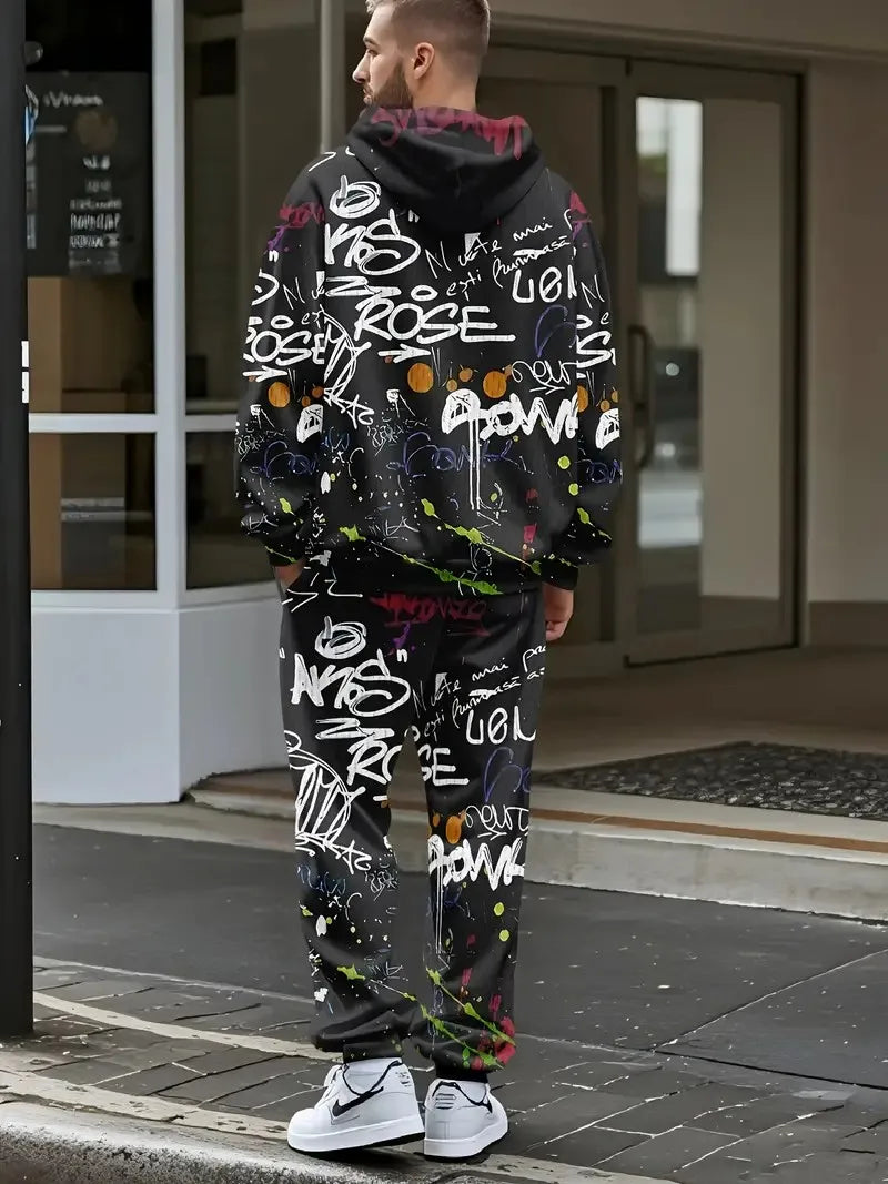 ErgonSignature | 3D Graffiti Hoodie Set