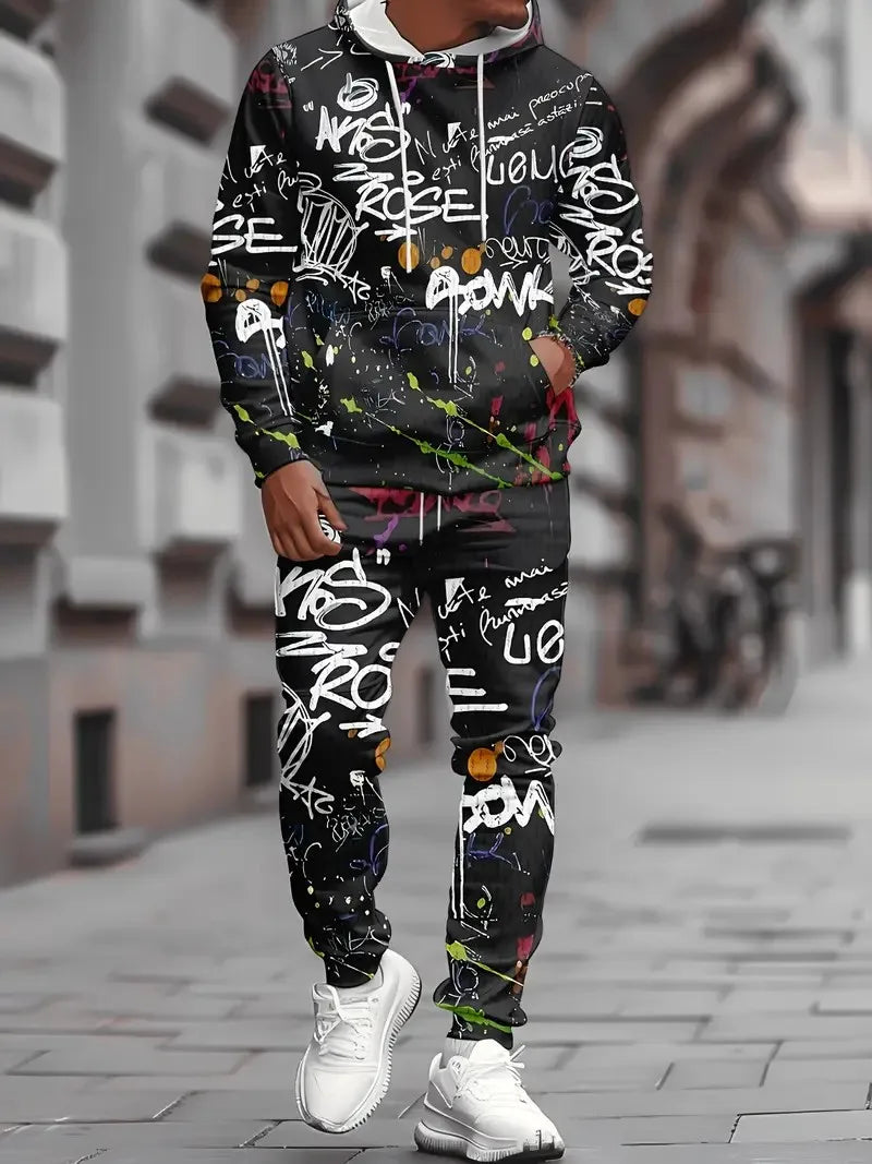 ErgonSignature | 3D Graffiti Hoodie Set