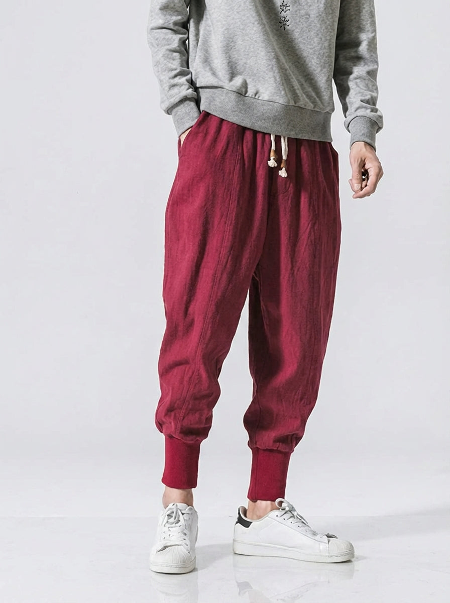 ErgonAura | Linen Harem Pants