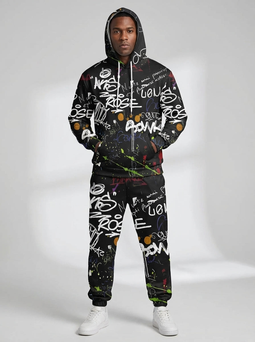 ErgonSignature | 3D Graffiti Hoodie Set