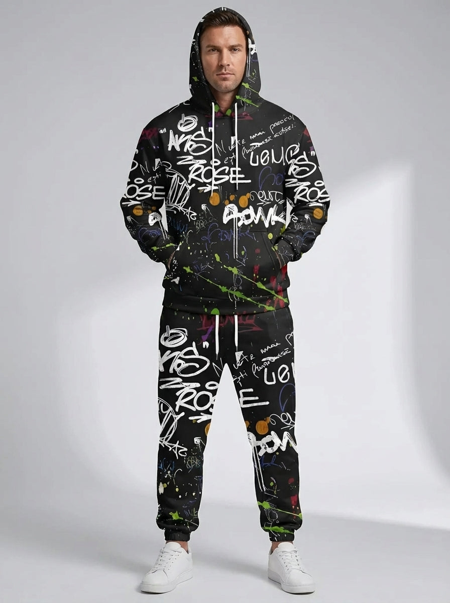 ErgonSignature | 3D Graffiti Hoodie Set