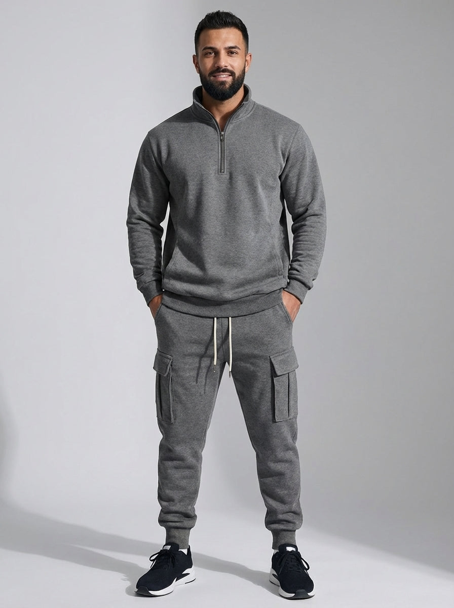 ErgonUtility | Quarter Zip Cargo Tracksuit