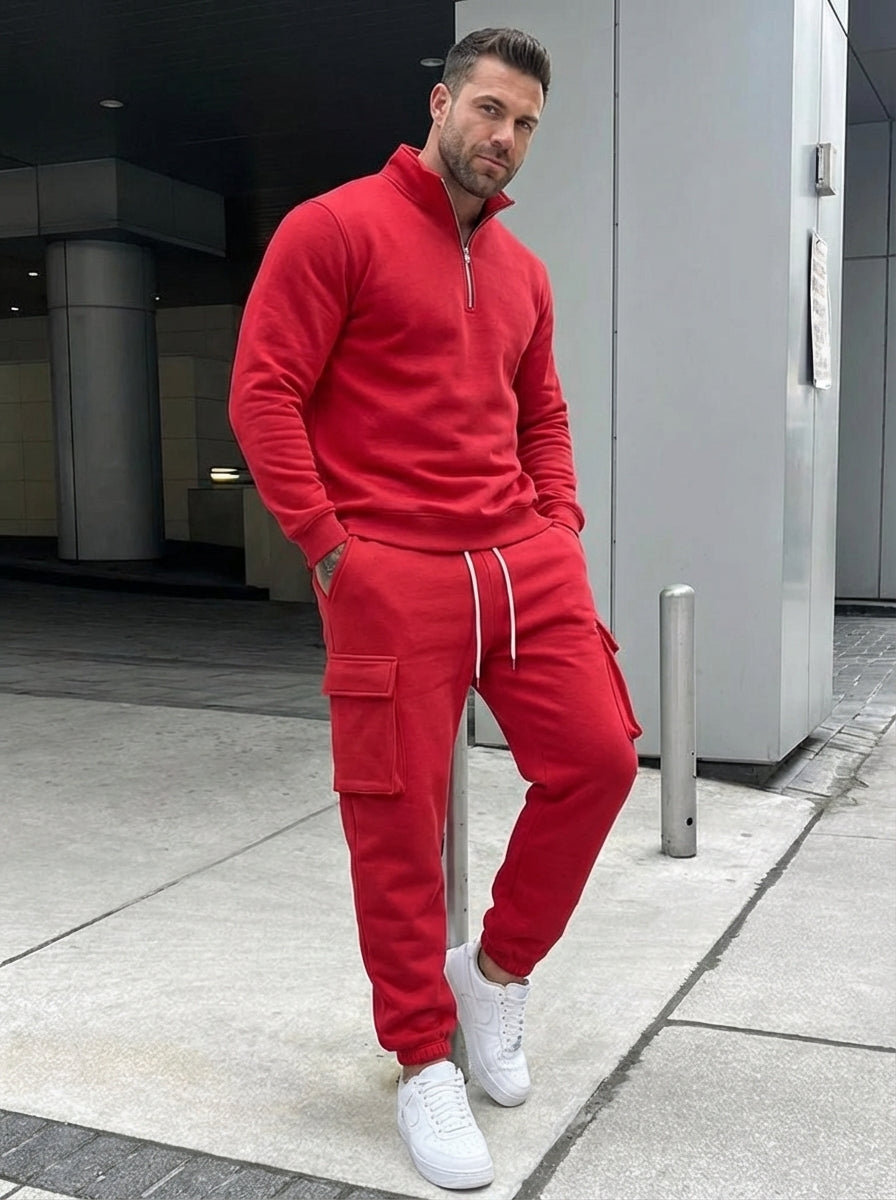 ErgonUtility | Quarter Zip Cargo Tracksuit